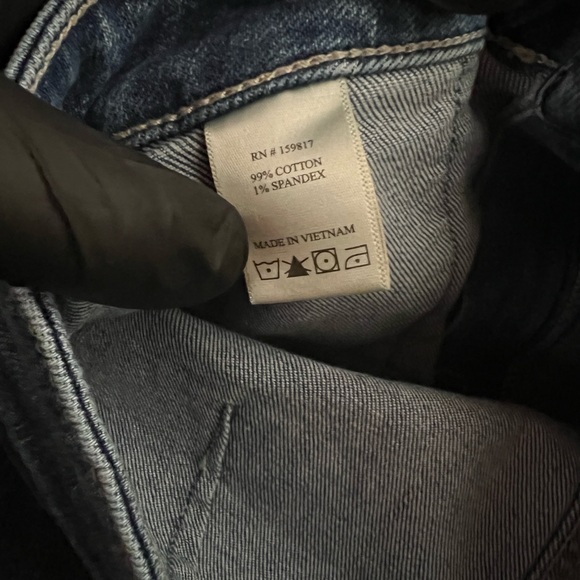 Altar’d State Mini Jean Skirt Medium Wash Denim Size Medium cotton blend pockets - Picture 5 of 5